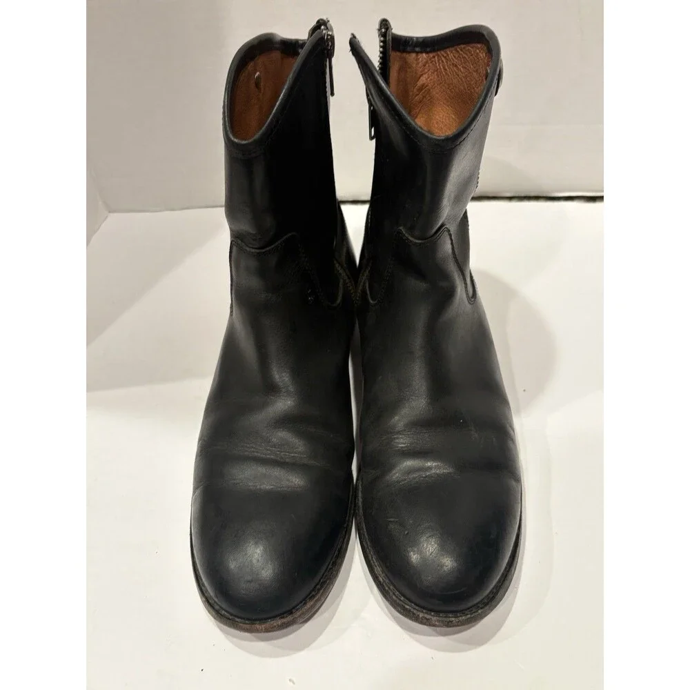 Frye Melissa Women's Size 9 B Black Button Short Black Riding Style 77897 Boots